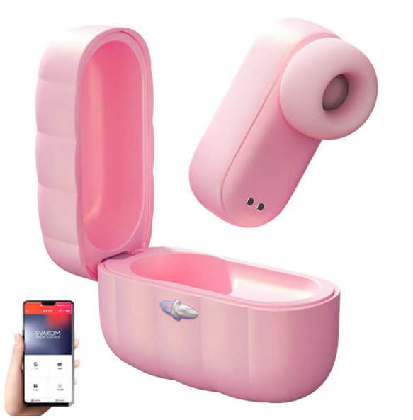 USA SVAKOM - Mimiki Sucking Vibrator APP-CONTROLLED (Chargeable - Glare Pink)